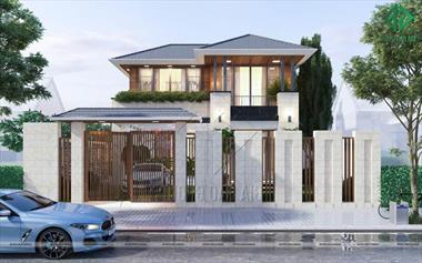 Biệt thự mái thái chữ U là gì? Ngắm nhìn mẫu biệt thự mái bánh chữ U phong cách hiện đại