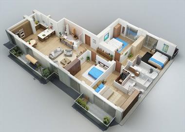 Nhà mái thái 4 phòng ngủ có sân vườn, gác lửng & đa năng