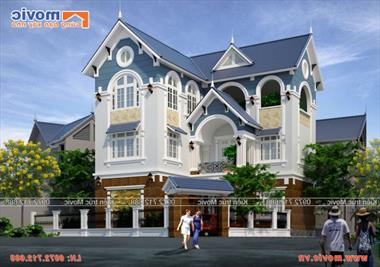 Mẫu nhà chữ L 3 tầng đẹp hiện đại diện tích 130m2 - BT1602