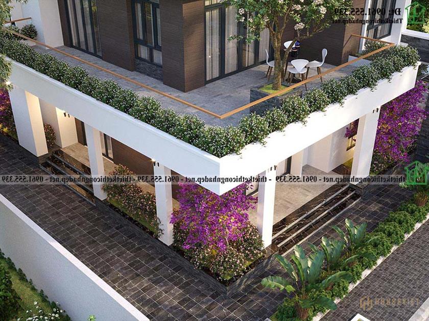 Mẫu Biệt Thự 2 Tầng Mái Nhật 10x13m Tại Hà Nam Ndbt2t137