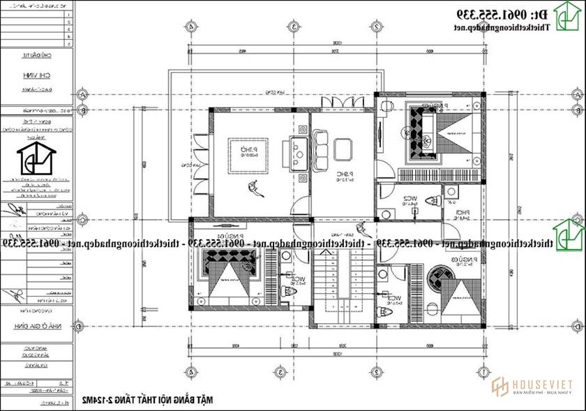 Mẫu Biệt Thự 2 Tầng Mái Nhật 10x13m Tại Hà Nam Ndbt2t137