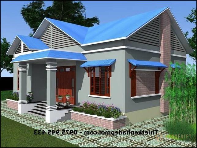 Mẫu nhà cấp 4 mái thái đẹp ở nông thôn mái tôn miền Nam