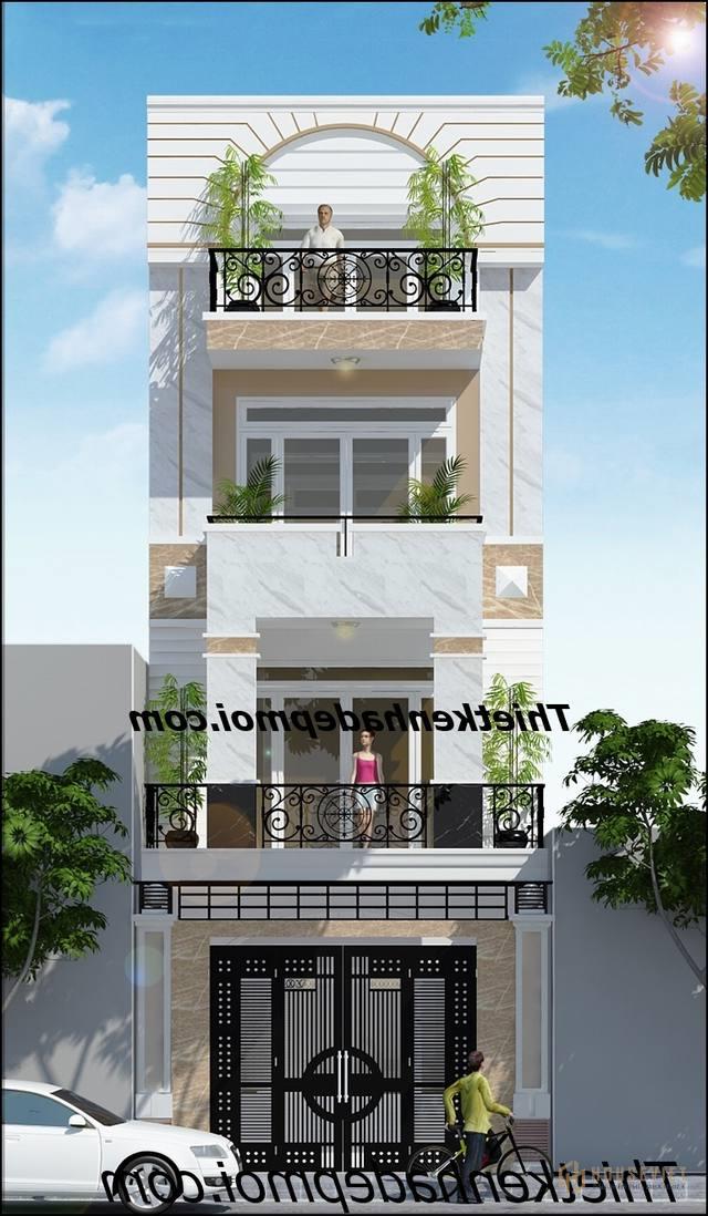 Nhà 1 trệt 2 lầu 1 sân thượng đẹp.