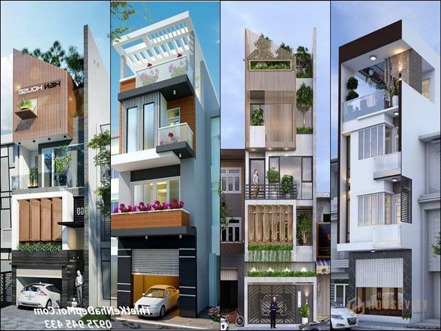Nhà phố 4 tầng hiện đại