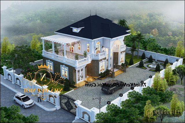 Nhà tân cổ điển 2 tầng đẹp 160m2