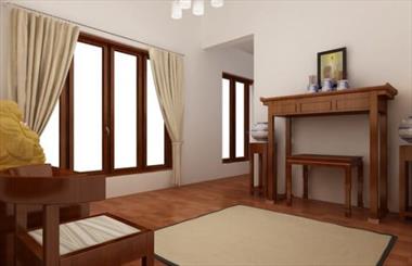 Rèm phòng thờ - Tư vấn chọn rèm phù hợp với nội thất phòng thờ