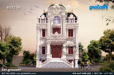 12 mẫu biệt thự mini kiểu Pháp mặt tiền dưới 10m đẹp nhất