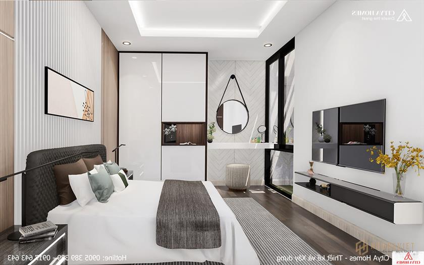 Phòng ngủ được bố trí khoa học