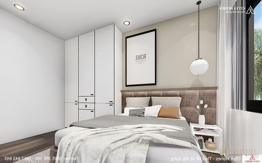 Phòng ngủ sử dụng màu sắc mát mẻ