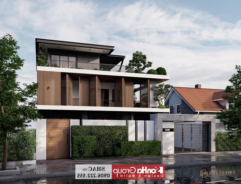 Kiến trúc biệt thự hiện đại 280m2 Kiến trúc biệt thự hiện đại 280m2