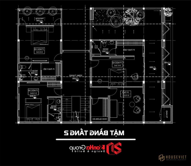 Thiết kế biệt thự 280m2 Thiết kế biệt thự 280m2