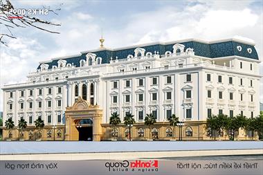 Thiết kế khách sạn tân cổ điển 1450m2 tại Quảng Ninh - Khách sạn SH 0095