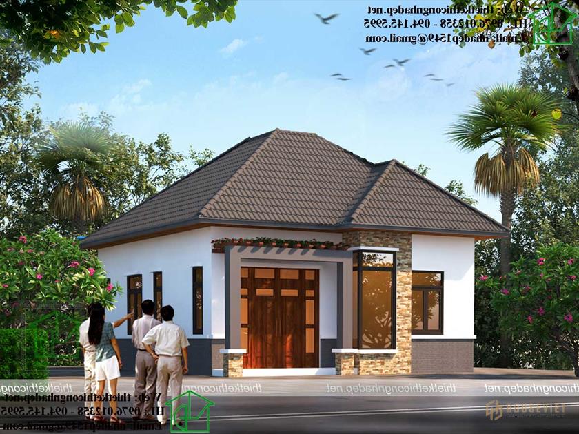 Nhà cấp 4 mái thái nông thôn