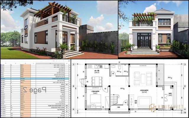 Mẫu nhà 2 tầng đẹp giá 700 triệu