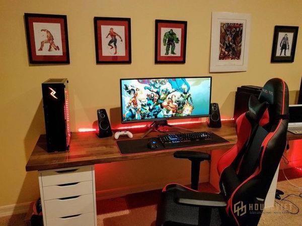 trang trí phòng ngủ chơi game