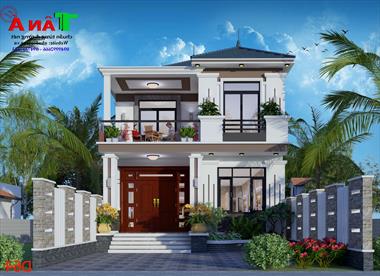 Mẫu biệt thự 2 tầng hiện đại đẹp tại Nghi Lộc - Nghệ An MS: D64