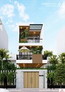 Mặt Tiền Nhà Phố 2 Tầng 1 tum phong cách Châu Âu - Anh An Khách tại Đà Nẵng