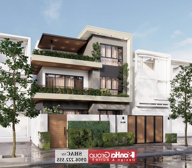 Kiến trúc biệt thự đẹp 238m2 Kiến trúc biệt thự đẹp 238m2