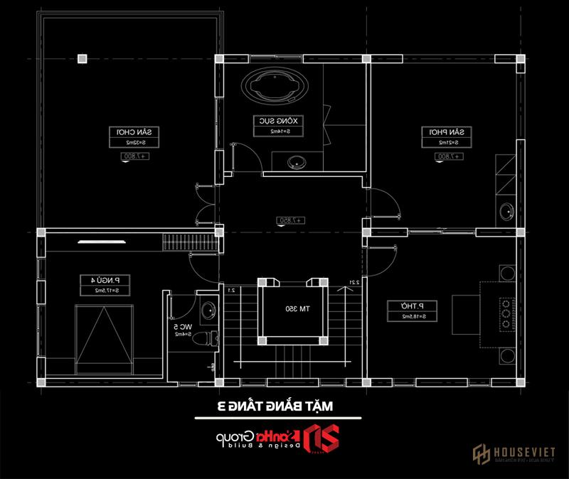 Biệt thự đẹp mặt tiền 12m Biệt thự đẹp mặt tiền 12m