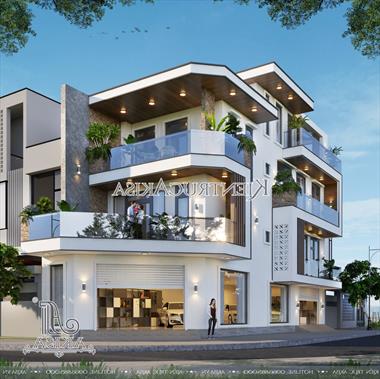 Mẫu thiết kế biệt thự 3 tầng hiện đại kết hợp kinh doanh (TGĐ: Anh Thắng - Bình Định) KT31668