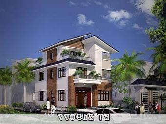 Mẫu thiết kế nhà 2 tầng rưỡi BT219077