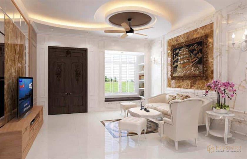 Bộ ghế sofa phòng khách phong cách tân cổ điển