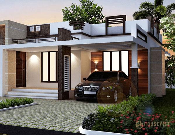 Nhà cấp 4 mái bằng tiện nghi sang trọng