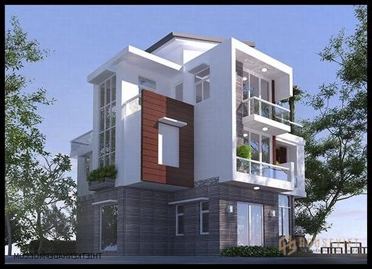 Mẫu thiết kế biệt thự vườn 1 trệt 2 lầu hiện đại thoáng mát