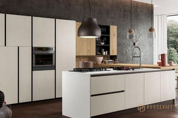 Tủ bếp không tay nắm