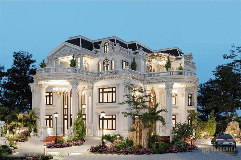 Biệt thự tân cổ điển Pháp 3 tầng 5 phòng ngủ