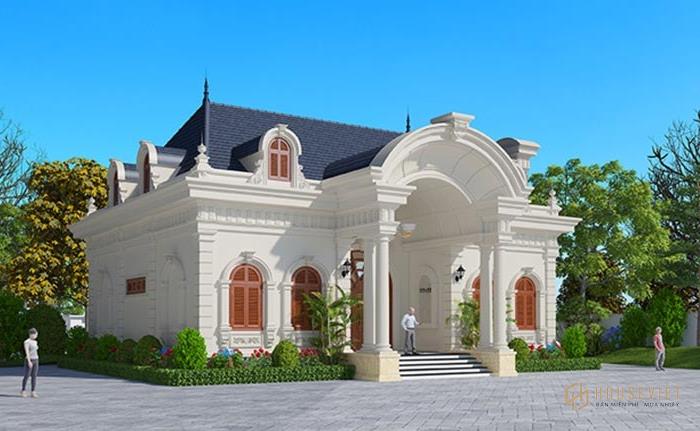 Biệt thự có gác lửng kiểu Pháp được người Việt ưa chuộng