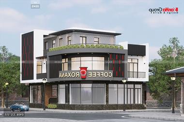 Giải pháp thiết kế nhà phố kết hợp kinh doanh quán cà phê hiện đại tại Hải Dương - BCK 0045