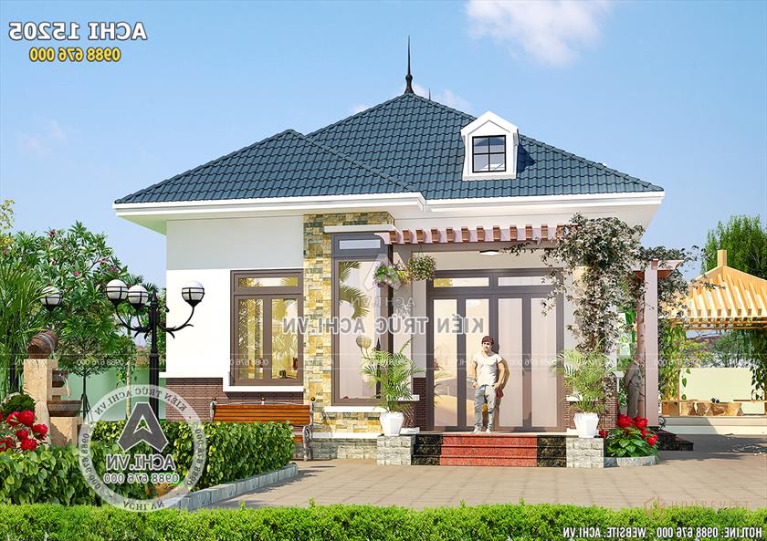Mặt tiền mẫu nhà mái thái đẹp sang trọng. Mặt tiền mẫu nhà mái thái đẹp sang trọng.