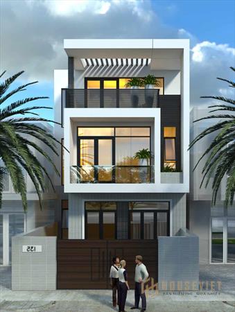 Thiết kế nhà ống 3 tầng 5x20m