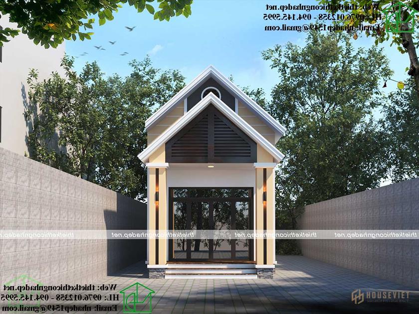 Mẫu nhà cấp 4 5x17m