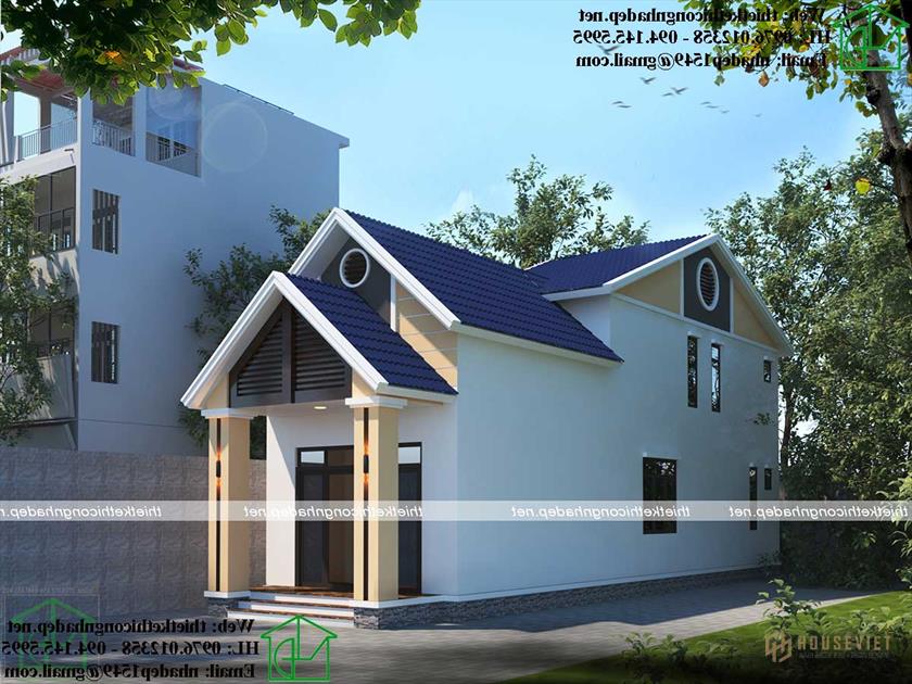 Mẫu nhà cấp 4 5x17m