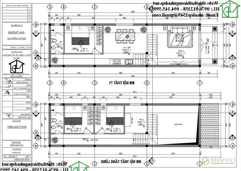 Mẫu nhà cấp 4 5x17m