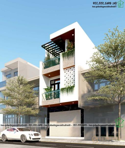 Mẫu thiết kế nhà phố 3 tầng hiện đại 4,5x18m ndnp3t42