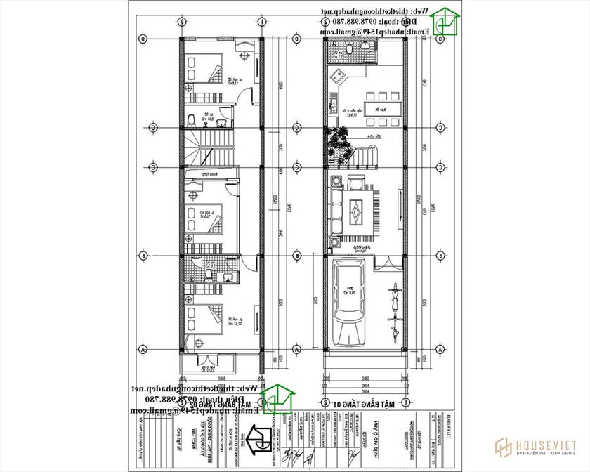 Mẫu nhà phố 3 tầng 4,5x18m 4
