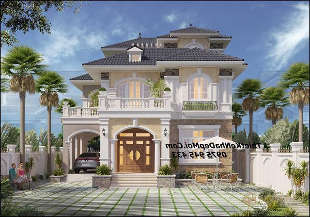 Hình ảnh biệt thự nhà vườn 2 tầng đẹp năm 2020