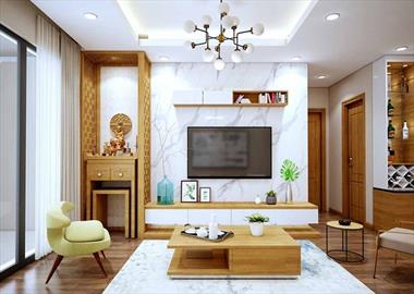 Những mẫu đẹp và những lưu ý khi thiết kế phòng khách kết hợp bàn thờ