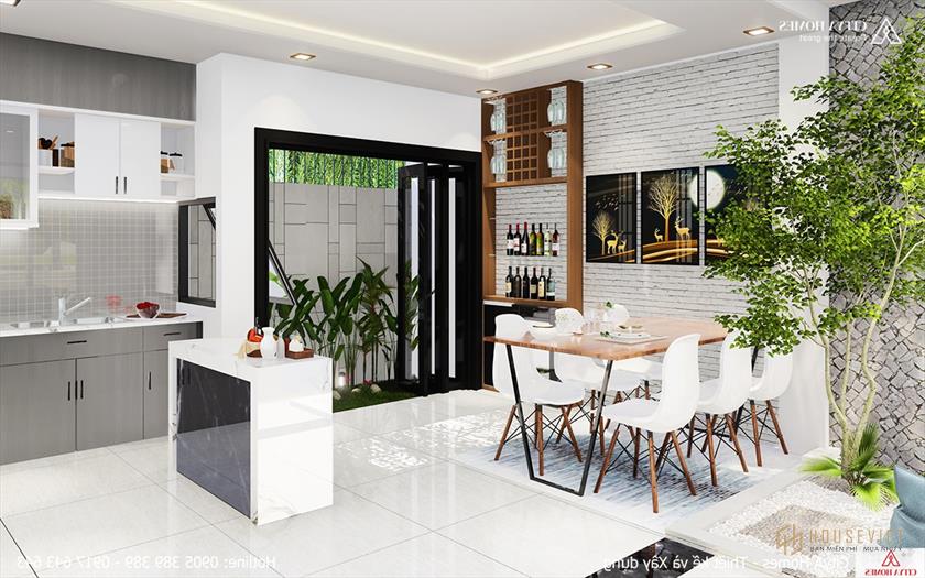 Không Gian Bếp Xanh Đẹp Và Hiện Đại