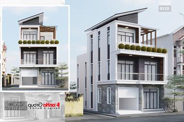 Mẫu nhà phố 3 tầng phong cách hiện đại 85m2 - NOD 0230