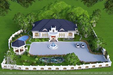 Mẫu thiết kế biệt thự vườn 1 tầng mái thái tân cổ điển kiểu Nhật (TGDĐ: Anh Long - Phú Thọ) BT12576