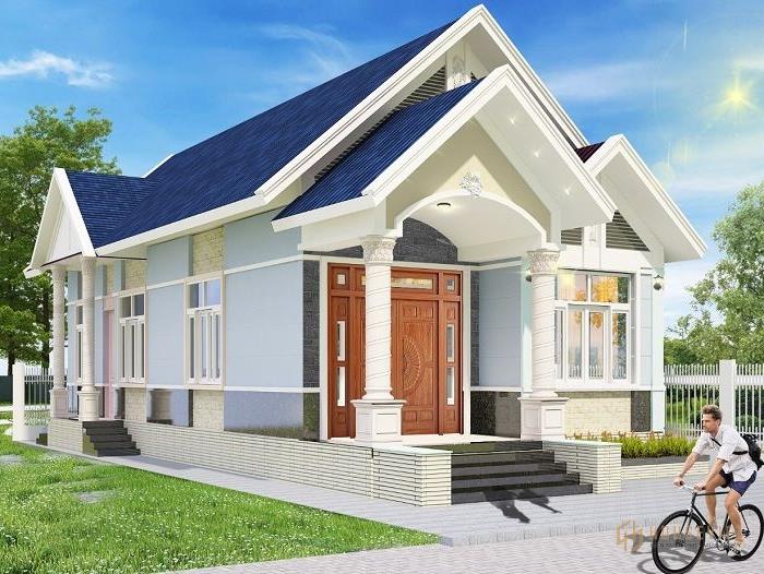 Phong cách thiết kế nhà cấp 4 3 phòng ngủ 1 phong cách châu âu