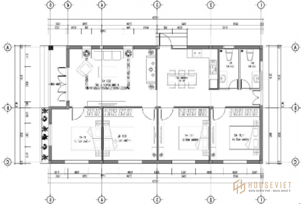 mẫu nhà cấp 4 8x14m