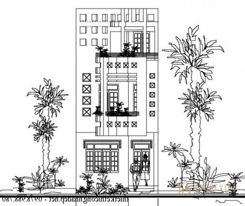 Mẫu nhà phố 3 tầng 5x14m