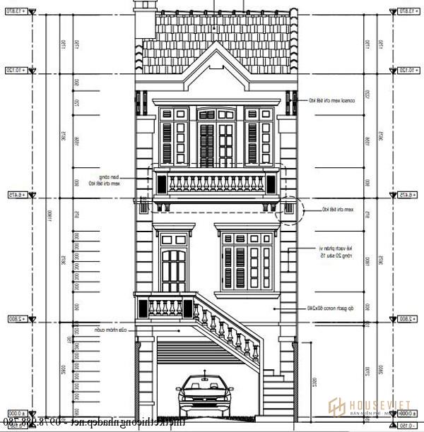 Nhà phố 3 tầng 5x20m