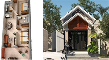 Tham khảo mẫu nhà ống 1 tầng nhỏ gọn cho diện tích 50m2