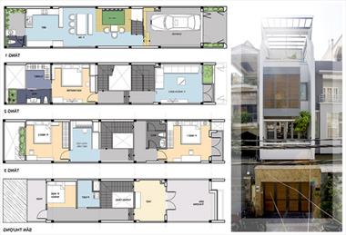 Mẫu nhà 4 tầng 4x16m đáp ứng tất cả yêu cầu của khách hàng
